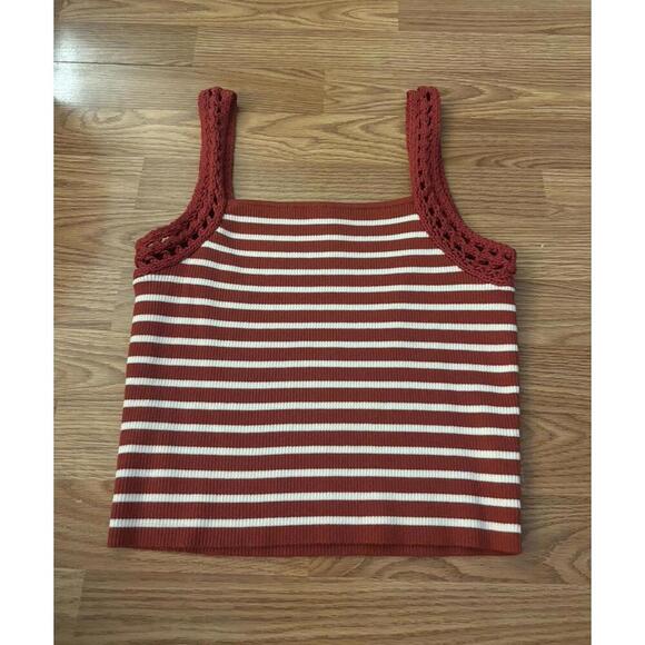 Aerie Crochet Sweater Tank Top Size Large - Picture 2 of 7